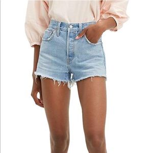 Levi’s 501’s high waisted shorts